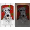 thumbnail image 2 of Carolines Treasures SC9754CNL Scottish Deerhound Red Snowflakes Holiday Ceramic Night Light, 2 of 2