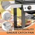 thumbnail image 4 of 93305/83156 Grease Catch Pan for Weber Genesis II & Spirit Grill Drip Pan with 15 Pack 6415 Foil Grease Tray Liners for Weber Genesis II e-310/315/330/335 & Spirit e-210/220/310/320/330 Grills, 4 of 14