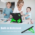 thumbnail image 6 of Case for iPad Air 11-inch M2 (2024)/Air 11" M3 (2025) Multiple Protection Shockproof Contrast Color Cover With Stand and Pen Holder, 6 of 8