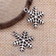 thumbnail image 2 of HOOUN 150 Pcs Tibet Silver Snowflake Charms Pendants 22X17MM 1.6g Diy Crafts B15065, 2 of 3