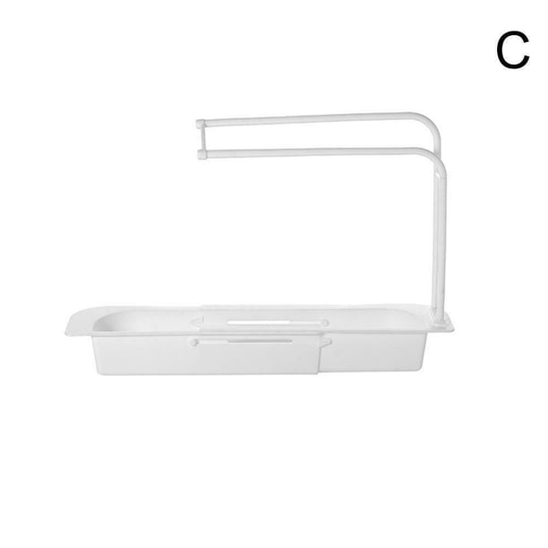 Soporte telescópico para fregadero, cesta de drenaje de almacenamiento expandible para cocina, estante para fregadero moderno, soporte telescópico, drenaje de almacenamiento expandible, estante de