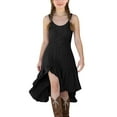 thumbnail image 2 of ATOGUTA Girls Fall Dress Sleeveless Crew Neck Casual Holiday High Low Hem Dresses Size 5T-14, Black, 2 of 6