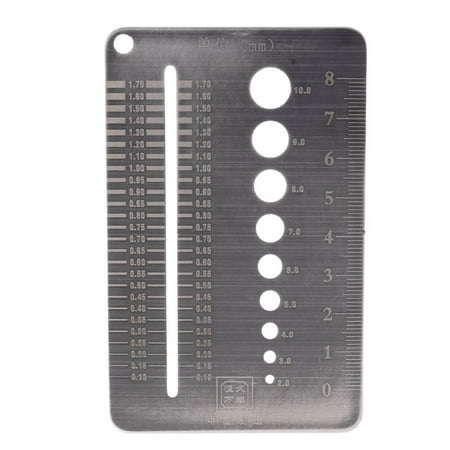 

0.1-10mm Screw Gauge Plate Diameter Measuring Gauge Drill Bit Bolt Wire Gauge