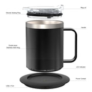 cup warmer,Cup And Cup Warmer Constant Temperature Coffee Lid Auto And Lid Temperature 12.3oz Warmer With Office Heat 131-149℉ 304 Stainless Warmer Thermal With Cup Layer 304 12.3oz Layer