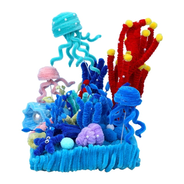 Chenille Stem Art - Manualidades creativas para decoración del hogar, proyectos artísticos, adornos, regalos, limpiapipas, manualidades para centros