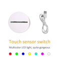 thumbnail image 3 of 3D Led Touch Switch 7 Color Lightweight Lamp Base Night Light Base For Living Room Bedroom, 3 of 4