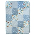 thumbnail image 5 of Modern Moments by Gerber Baby & Toddler Boy Patchwork Blanket with Sherpa, Blue Bears, 5 of 9
