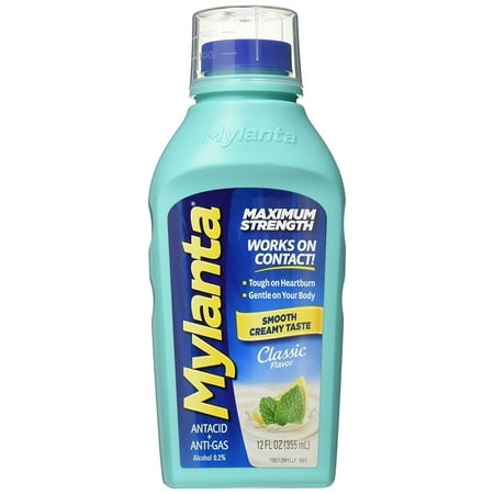 Mylanta Maximum Strength Antacid, Classic Flavor, 12 Ounce