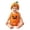 czb# Red-f333, variant on CUZIBR Baby Girls 2 Piece Halloween Pumpkin Costume Sleeveless Fuzzy Funny Face Print Embroidery Romper Matching Pumpkin Hat Newborn Infant Cosplay Outfit,Red-f,3-6 Months