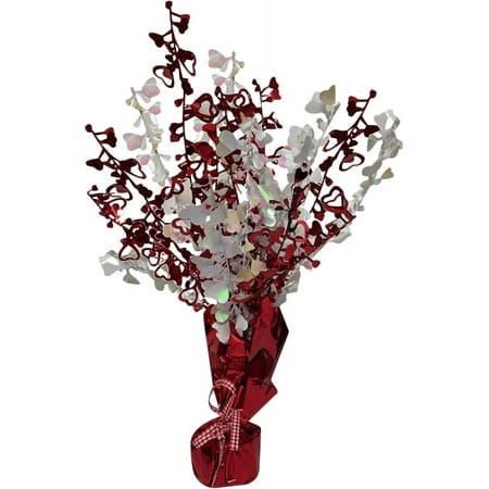 PMU Valentine’s Day Heart Gleam 'N Burst Centerpiece 15 Inches Valentine's Day Theme Event Decoration Indoor/Outdoor Party Accessories (1/pkg) Pkg/1