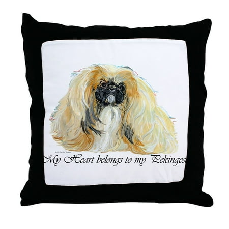 Pekingese Pillow - CafePress - Pekingese Heart - Decor Throw Pillow (18