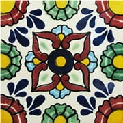 2x2 Pergolese Talavera Mexican Tile, Set of 36 pcs