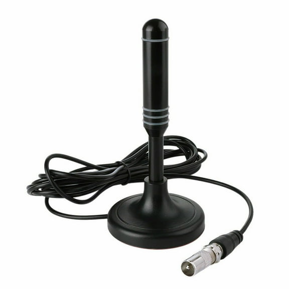 Portable TV Antenna 300cm Coax Cable Digital Receiving Antenna DVB-T DVB-T2 DAB Indoor Outdoor Digital HD Freeview Aerial Plug and Play for Smart TV (Style A)