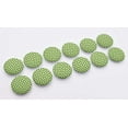 thumbnail image 7 of IBA Indianbeautifulart Green 2 Holes Canvas Round Buttons For Sewing 1 Inch Diamond & Triangle Geometric Printed Handmade Decorative Buttons Pack Of 50, 7 of 7