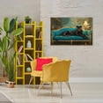 thumbnail image 3 of Stupell Industries Art Deco Exotic Lounging Panther Canvas Art, 45 x 30, by Tina LeCour, 3 of 8