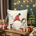 thumbnail image 4 of Qocolhg Christmas Decorations Outdoor Indoor, New Christmas Embroidered Pillow Cushion Cover Dwarf Snowman Deer 45X45 Bed Home Pillow Cover, on Sale Clearance!, 4 of 6