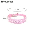 thumbnail image 2 of GASTROPOD Rhinestone Dog Collar, Bling Rhinestone PU Leather Crystal Diamond Pet Dog Cat Puppy Collar S M L XL, 2 of 7