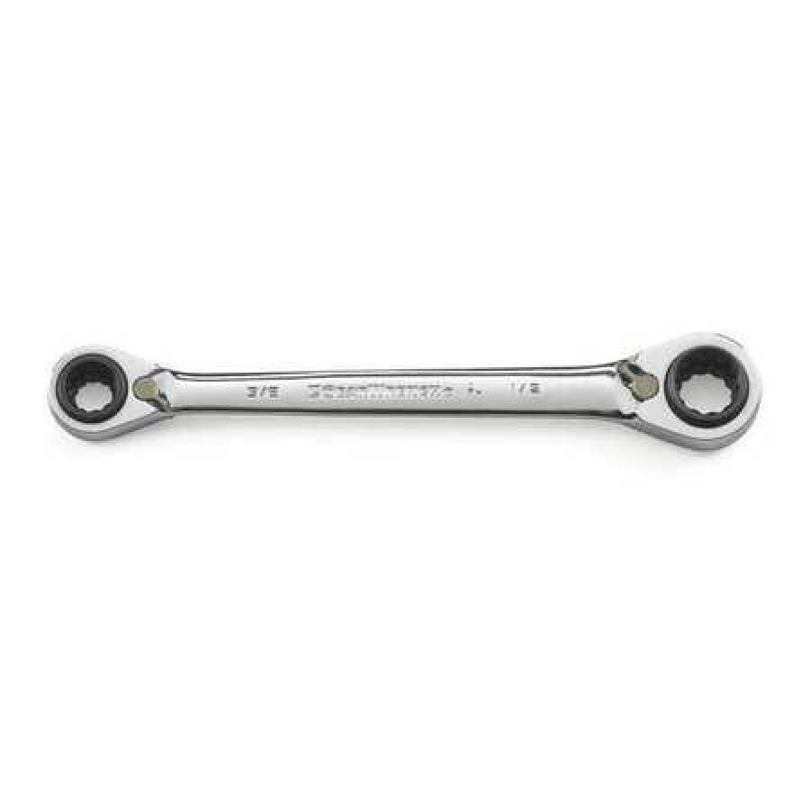 Quad Box Ratcheting Wrench 5/16" 1/2"