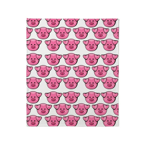 CafePress - Cute Pink Pigs Throw Blanket - Soft Fleece Throw Blanket, 50"x60" for All Ages