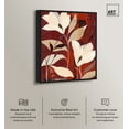 thumbnail image 2 of Maroon Floral Dreams II Canvas Fall Inspired Abstract Art by Art Remedy, Black Frame, 16" x 20", 2 of 7