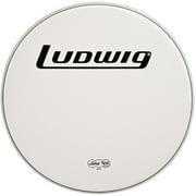 Ludwig LW4322 Coated White 22" Heavy-Weight Bass Drum Batter Head with Logo