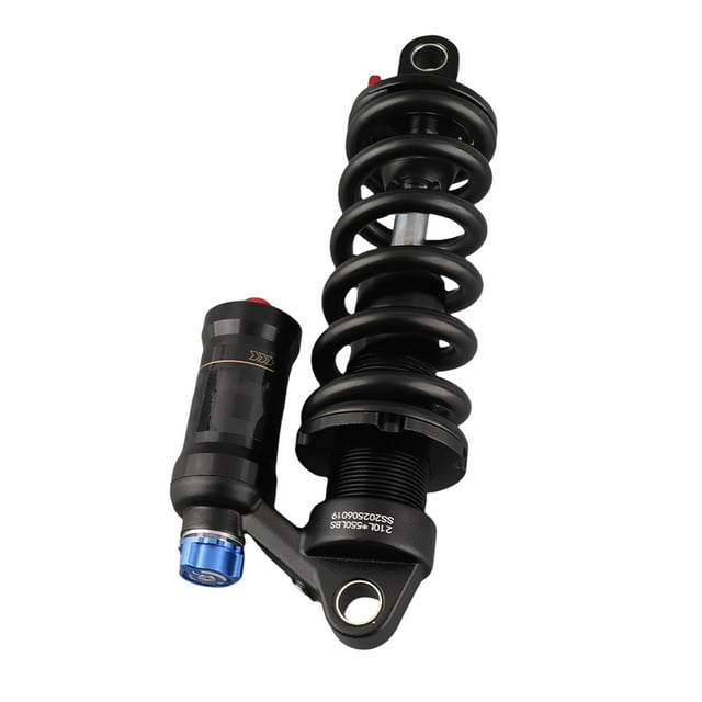 Bike Rear Shock, Aluminum Alloy Mountain Bike Rear Suspension Spring shock for Mountain Bikes, Downhill Bikes, Electric Motorcycles