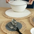 thumbnail image 3 of STRANDCHIC 2-Pack Round Woven Placemats for Dining Table, Kitchen & Home Decor, Table Mats Set, 3 of 6