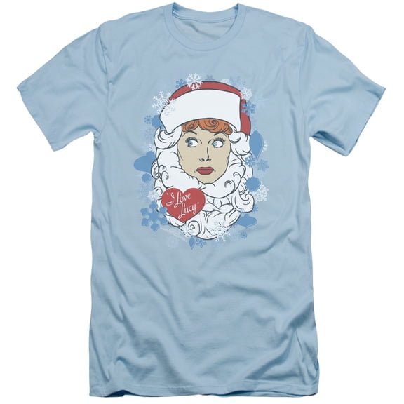 I Love Lucy Beard Flakes S/S Adult 30/1 T-Shirt Light Blue