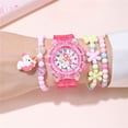 thumbnail image 3 of RV Montre Enfant,Montre Lumineuse Rose Rose ,Montre-Bracelet étanche pour Enfant Mouvement à Quartz,Conception de Dessin animé 3D,Montre Enfant Numérique pour 3 Ans à 13 Ans Fille Garçon, 3 of 4