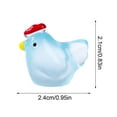 thumbnail image 3 of Ckraxd Mini Luminous Resin Chicken Figurine Cute Hen Potted Decoration for Garden, Aquarium, Party, Home Decor, DIY Miniature Accessories, 3 of 6