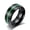 Black Green, variant on 8mm Men's Black Wedding Bands Titanium Steel White/Green/Purple/Pink Ring