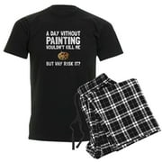 CafePress - Risk It Painting Pajamas - Men's Dark Loose Fit Cotton Pajama Set