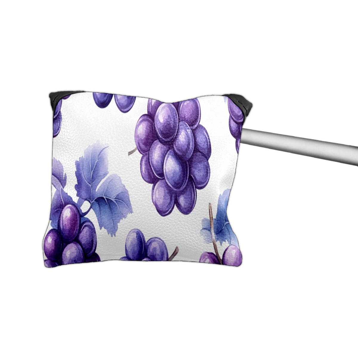 Golf Mallet Putter Cover Premium Leather Waterproof Golf Putter Head Cover with Magnetic Closure Grape