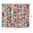 thumbnail image 5 of Pioneer Flower Floral Print Pattern Shower Curtain 84"x72" ,Bathroom Decorative Shower Curtains Set with 12 Hooks,Modern Waterproof Washable Shower Curtain, 5 of 6