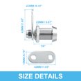 thumbnail image 4 of Unique Bargains 3 Sets RV Cabinet Locks 1-1/8' Cabinet Locks Set with Keys Universal for RV Car Locks Replacement, 4 of 7