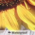 thumbnail image 6 of Rustic Floral Shower Curtain Set 72" x 72" Spring Sunflower Butterfly Grey Vintage Country Farmhouse Wooden Plank Waterproof Bathroom Home Decor with 12 Hooks, 6 of 6