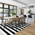 thumbnail image 6 of iOhouze Outdoor Rugs 4 x 6ft Washable Area Rugs Black and White Cotton Entrance Mat Patio Front Porch Decor Area Rug, 6 of 9