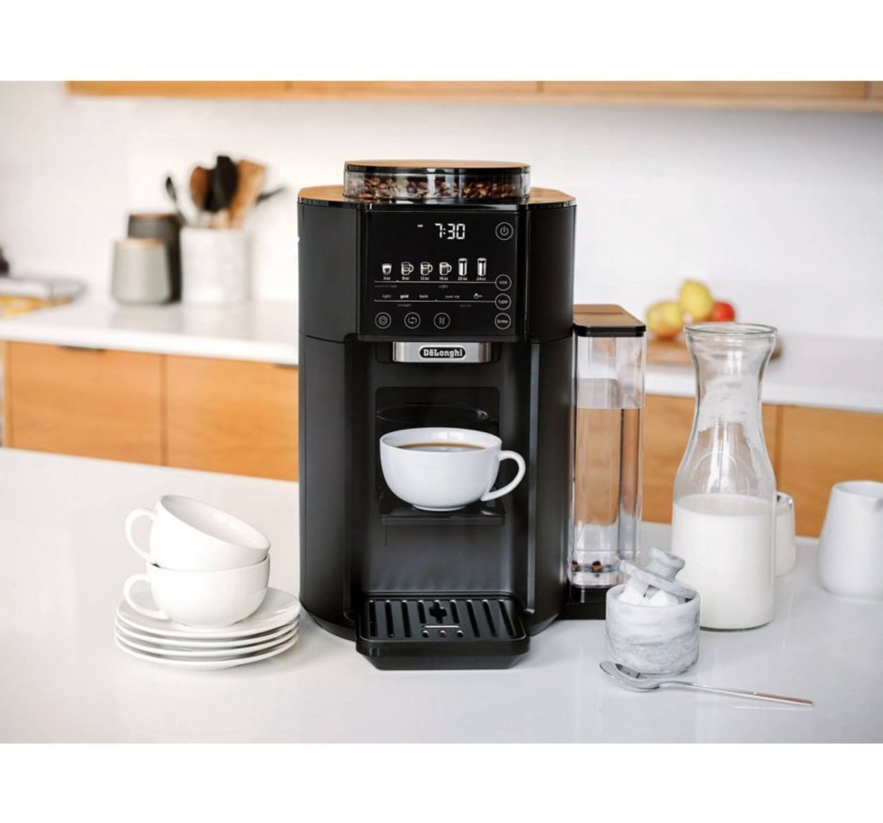 De'Longhi TrueBrew Automatic Coffee Maker with Bean Extract Technology - Black Matte