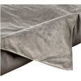 thumbnail image 3 of Tribeca Living VENICEDUVET Venice Velvet Oversized Solid Duvet Set, Queen, Smoke Grey Smoke Grey Queen, 3 of 5
