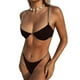 thumbnail image 1 of Conjunto de bikini de 2 piezas con tiras de cadena de metal sexy para mujer, 1 of 6