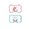 MAM Air Baby Pacifier, For Sensitive Skin, Sterilizer Case, 16+ Months, Girl, 2 Count (Pack of 1)