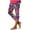 Multicolor#3, variant on DDAPJ pyju Womens Floral Print Capri Leggings Boho Summer Cropped Pants High Waisted Stretch Yoga Capris Buttery Soft Casual Workout Tights Purple XXL