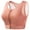 Orange, variant on Front Zipper Racerback Sports Bra for Women, High Impact & Molded Cups, Supportive for Running Gym