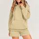 thumbnail image 4 of Sudadera Conjunto de chándal de 2 piezas para mujer, traje de chándal cómodo y holgado a la moda Ygjytge Beige T M para Mujer, 4 of 6