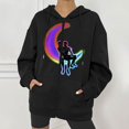 thumbnail image 2 of Abrigo con capucha para mujer Festival Otoño Invierno prendas de vestir exteriores estampado cremallera suelta Punk chaqueta con capucha abrigo sudaderas con capucha abrigo Odeerbi ODB-2, 2 of 8