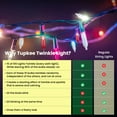 thumbnail image 3 of Christmas LED Random Twinkle Lights - 16 of 100 Bulbs Twinkle - LED Red & Cool White Christmas Tree Lights - Indoor Outdoor  24.75 Feet Light String, Sparkling Twinkling Holiday Decor, 3 of 8