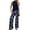 Blue, variant on ZToonmas Women's 2 Piece Outfits Sleeveless Top and Loose Wide Leg Pants Set Casual High Waist Palazzo Pants Suit