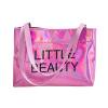 Sywqhk Bolso De Mano Con Estampado De Letras A La Moda Para Mujer, Bolso De Cuero Informal Para Mujer (Rosa) Sywqhk Para estrenar