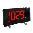 thumbnail image 1 of USB Snooze Clock Auto Retroiluminación Proyector de pared Reloj con LED rojo Gloria Despertador LED, 1 of 9