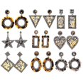 thumbnail image 2 of Pendientes colgantes de acrílico con estampado de leopardo para mujer G,JE140403, 2 of 5